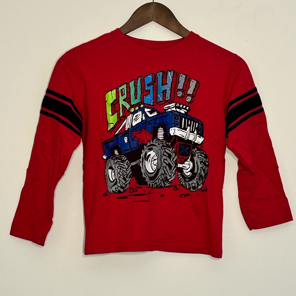 Garanimals 365 Kids Crush Monster Truck Graphic Tee Red Size 8